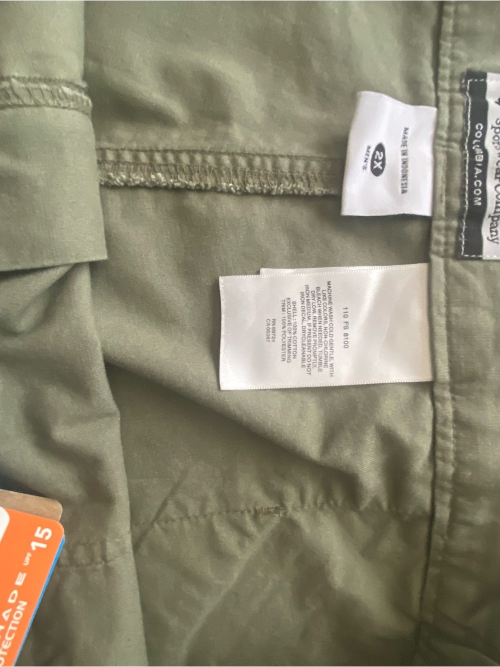 COLUMBIA PFG Omni Shade SPF 15 Shorts Fishing Green Made In Indonesia Men’s 2X - Picture 7 of 14